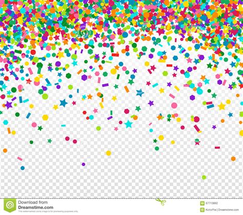 Background With Many Falling Tiny Confetti Stock Vector Illustration