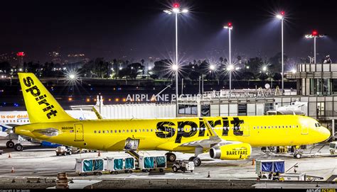 N660nk Spirit Airlines Airbus A321 At Los Angeles Intl Photo Id