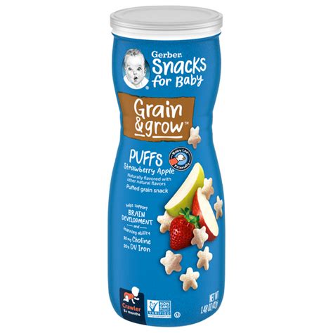 Save On Gerber Grain And Grow Puffs Strawberry Apple Order Online