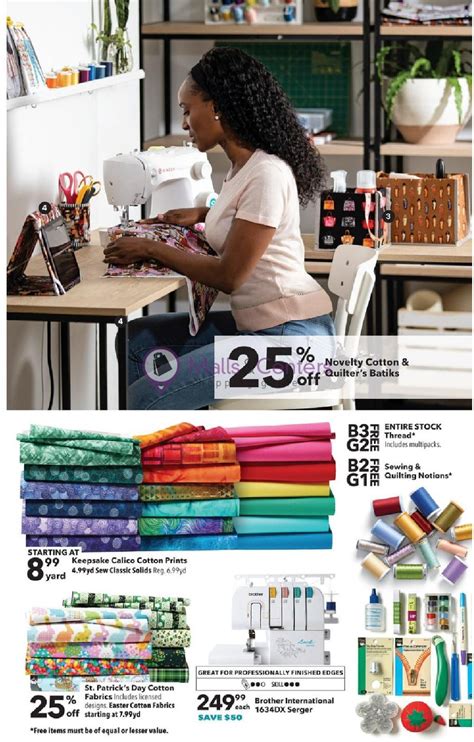 Jo Ann Fabrics And Crafts Weekly Ad Valid From 01072021 To 01202021