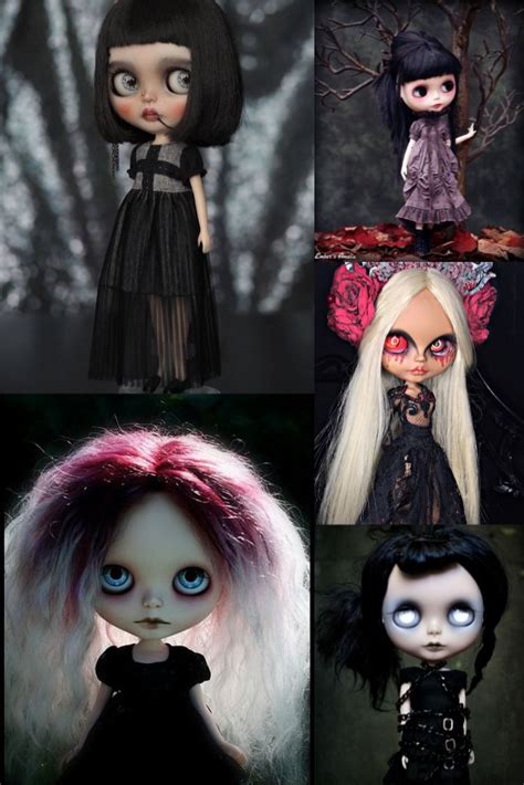Gothic Blythe Dolls Blythe Dolls Gothic Dolls Halloween Doll