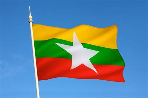 The flag of myanmar was recently adopted on october 21, 2010 in order to replace the socialist flag. Myanmar: Burma history, culture, geography, and more