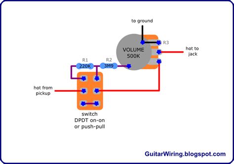 Below you'll find a basic on/off rocker switch wiring diagram as well as an easy to understand illuminated rocker switch wiring diagram so no matter what your needs, after reading this, you'll want to put switches on all your leds by yourself. The Guitar Wiring Blog - diagrams and tips: Volume Drop Switch - Guitar Mod