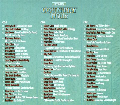 Stars Country No 1s 60 Country Chart Toppers 3 Cd 2016 My Kind