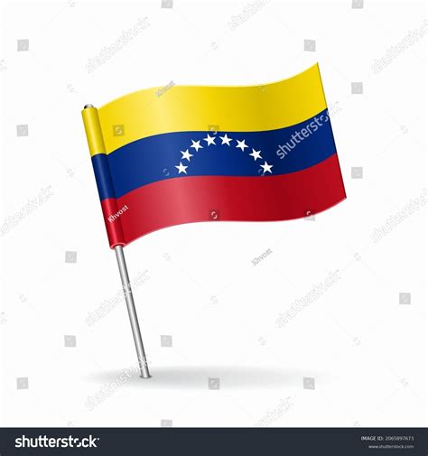 Venezuelan Flag Map Pointer Layout Vector Stock Vector Royalty Free