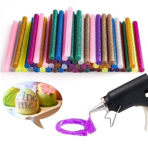 60pcs Set Hot Candle Dyes Glue Gun Sticks Melt Glue Sticks For Diy Art Craft Pops 12 Colors For