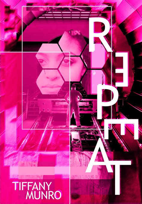 vibrant pink 2018 contemporary science fiction book cover graphic design feed the multiverse