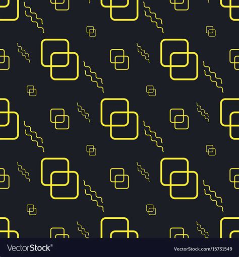 Black Yellow Seamless Background Pattern Vector Image
