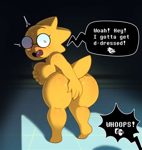 Rule 34 1girls Alphys Ass Breasts Covering Embarrassed Shortstack
