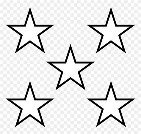 Star Black And White Clipart