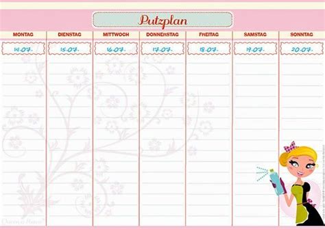 Die putzpläne gibt es im pdf format zum ausdrucken . Putzplan Block DinA4 (25 Blatt) für den Haushalt oder die ...