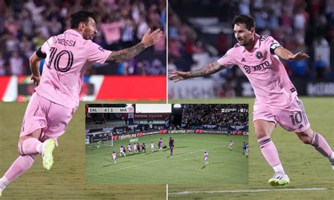 [watch] Lionel Messi Scores Sensational Free Kick To Equalize For Inter Miami Against Fc Dallas