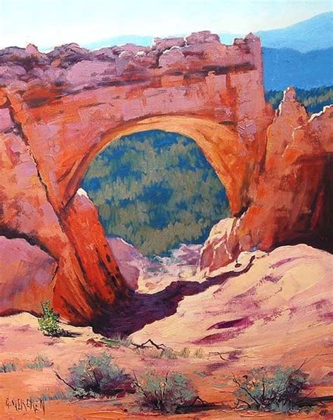 Bryce Canyon National Park Utah Arch Peinture Par Graham Gercken