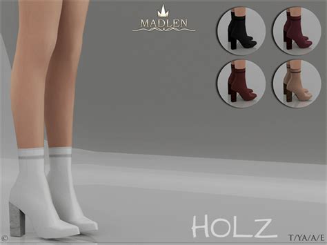 Madlen Holz Boots By Mj95 At Tsr Sims 4 Updates