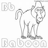 Baboon Coloring Printable Getcolorings sketch template
