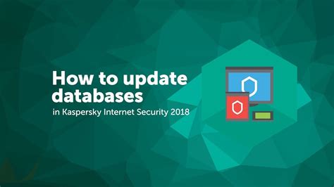How To Update Databases In Kaspersky Internet Security 2018 Youtube
