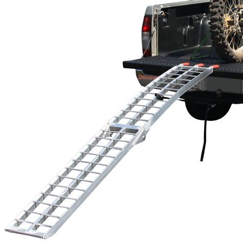 We use ours to transpo… Aluminum Folding Arched Single Runner Motorcycle Ramp - 7 ...