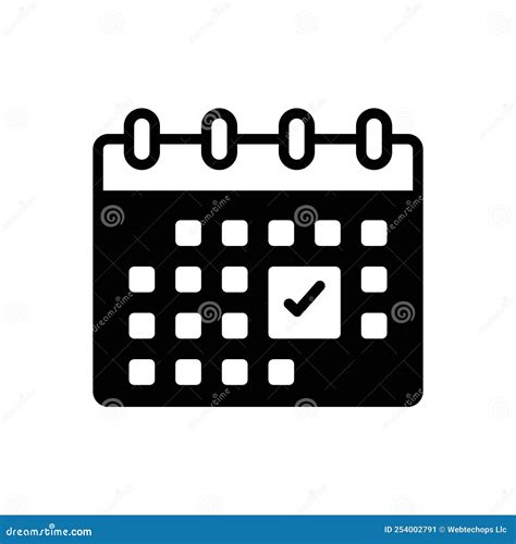 Black Solid Icon For Annual Yearly And Per Annum Stock Illustration