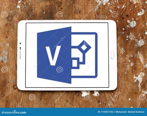 Microsoft Visio Logo Editorial Photo Image Of Editorial 119341726
