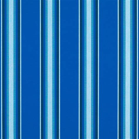 Pacific Blue Fancy Blue Stripes Sunbrella Upholstery Fabric By The Yard