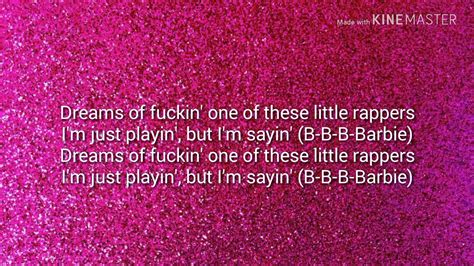 Barbie Dreams Lyrics Nicki Minaj Youtube