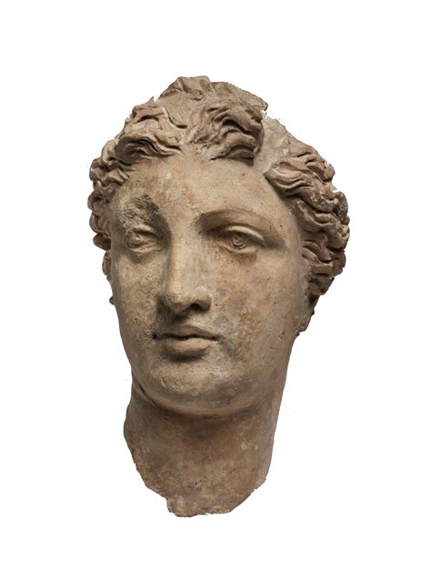ceramicfigs terracotta head of a woman greek colony of tarentum in southern italy 3rd 2nd