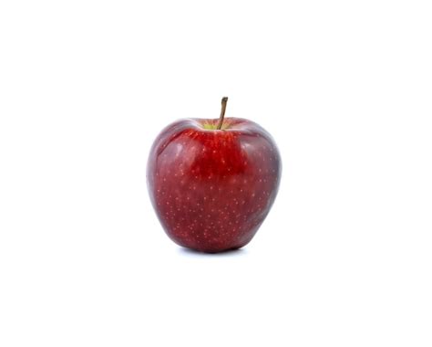 Premium Photo One Red Apple Isolated On A White Background