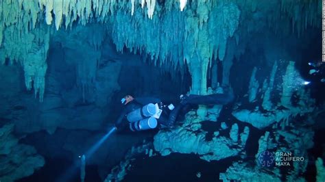 Divers Worlds Biggest Underwater Cave Found Cnn Video