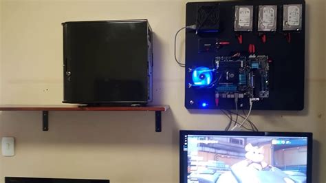 Diy Wall Mounted Pc Gallery Of An Awesome Wall Mounted Custom Pc With