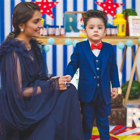In Pictures Ayeza Danishs Son Rayyan Taimoor Turns 2 Reviewitpk