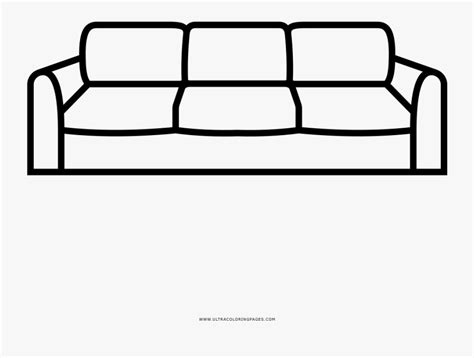 Hand drawn illustration with patterns. Couch Clipart Easy - Sofa For The Coloring Pages , Free ...