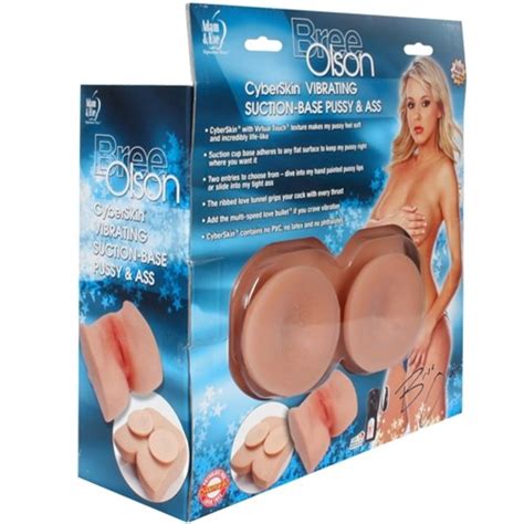 Bree Olson Cyberskin Vibrating Suction Base Pussy And Ass Sex Toys At