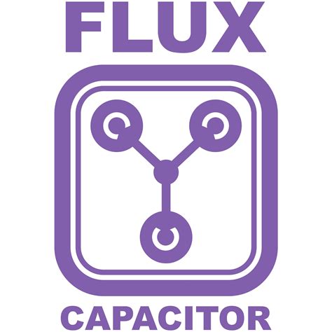 Flux Capcitor Logo Vinyl Decal Car Window Bumper Sticker Etsy