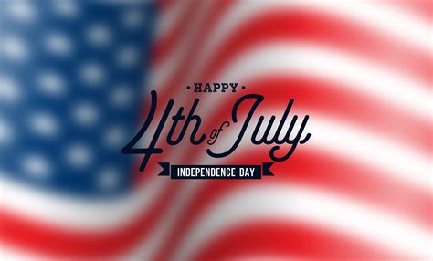 Happy Independence Day Of The Usa Vector Background Fourth Of July