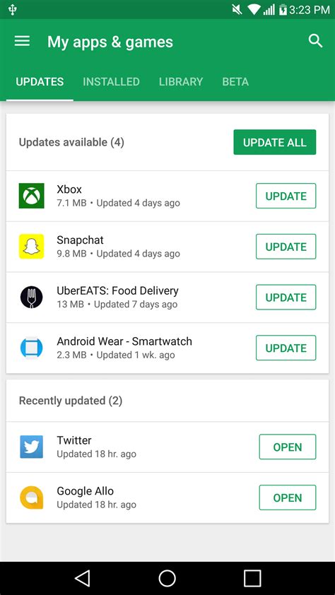In the google play books android application, there is an option to keep an ebook on a device if the user wants to do it. Google Play on Android refreshes its 'My apps & games ...