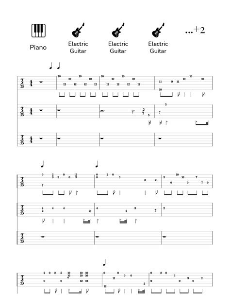 Queen Spread Your Wings Guitar And Bass Sheet Music Jellynote