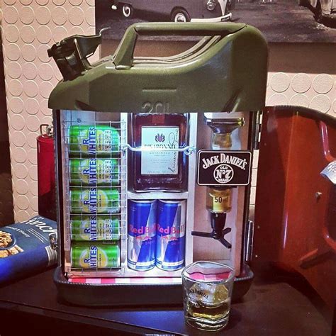 Teekland 5 gallon 20l metal gas tank can (us stardard) gas can power emergency backup tank with flexible spout green (1). Jerry Can mini bar with Jack Daniels | Jerry can mini bar ...