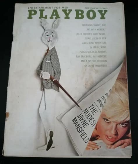PLAYBOY JUNE 1963 JAYNE MANSFIELD In Nude Pictorial Connie Mason Of