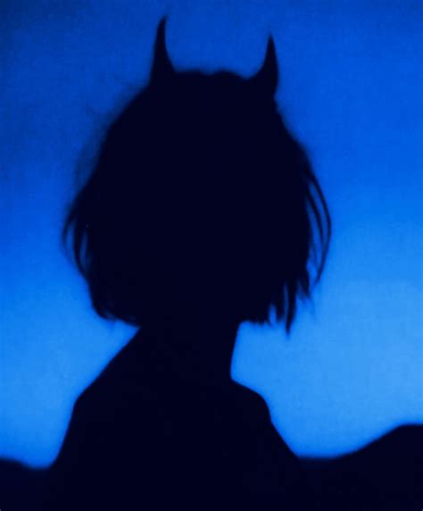 Blue Aesthetic Devil Pfp