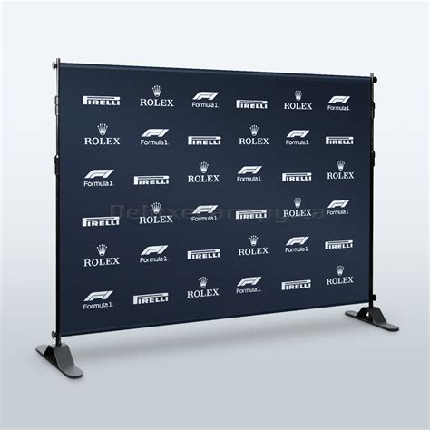 Step And Repeat Banner Stand Adjustable Trade Show Backdrop Stands