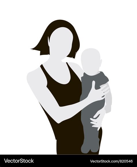 Mother And Child Royalty Free Vector Image Vectorstock