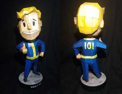 Fallout 3 Bobblehead Agility Vault Boy Ver3 Free Papercraft Download