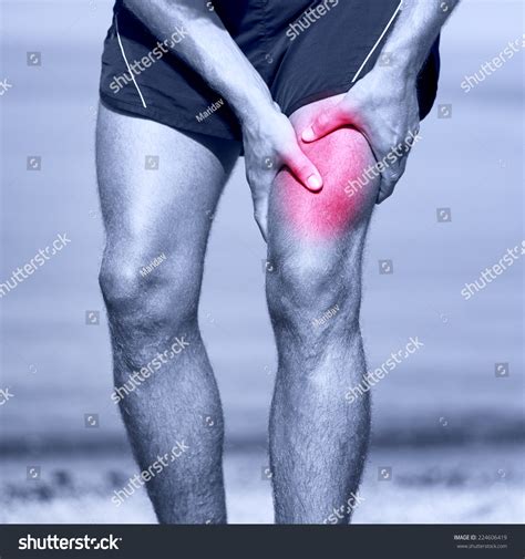 Muscle Sports Injury Of Male Runner Thigh Running Muscle Strain Injury