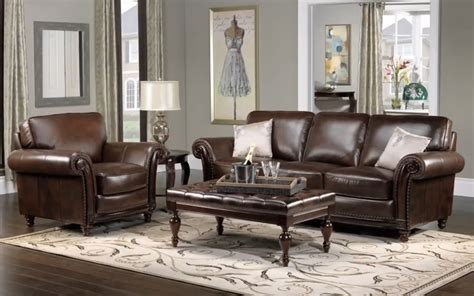 Living Room Paint Ideas With Brown Leather Furniture ~ Living Room