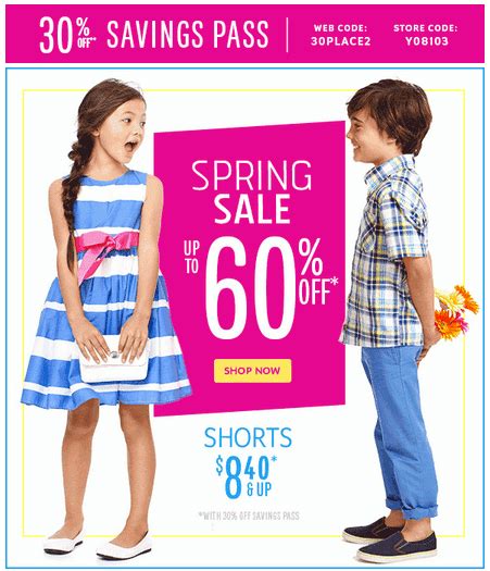 The Childrens Place Spring Sale Get Up To 60 Off An Extra 30 Off