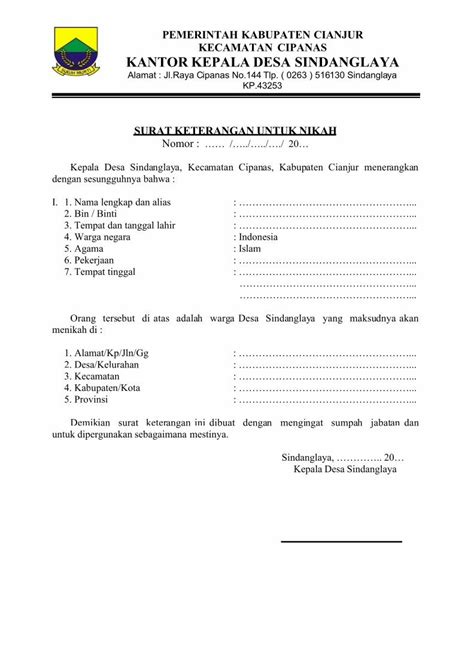 Pdf Na Surat Keterangan Numpang Nikah Dokumen Tips