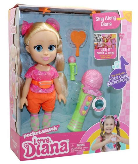 Love Diana Sing Along Doll W Mic Toy Factory