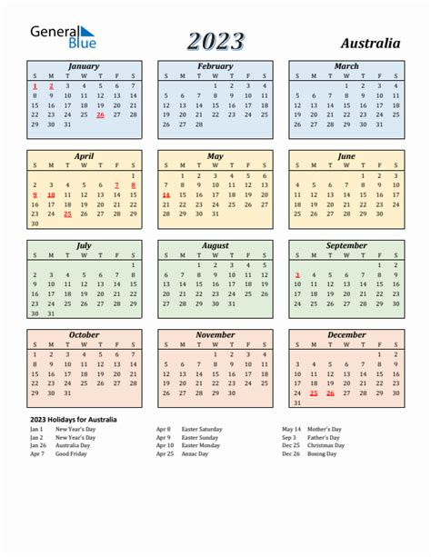 2023 Australia Calendar With Holidays 2024 Nsw School Calendar