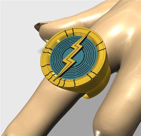 The Flash Ring 3d Model 3d Printable Cgtrader