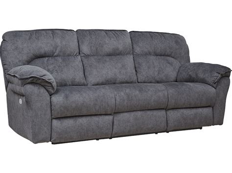 Southern Motion Full Ride Power Headrest Double Reclining Sofa With Drop Down Table 763 63p